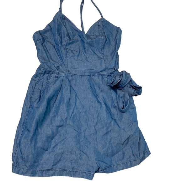NWT Lulu’s tencel ‎ strappy romper shorts size XS - Picture 1 of 8